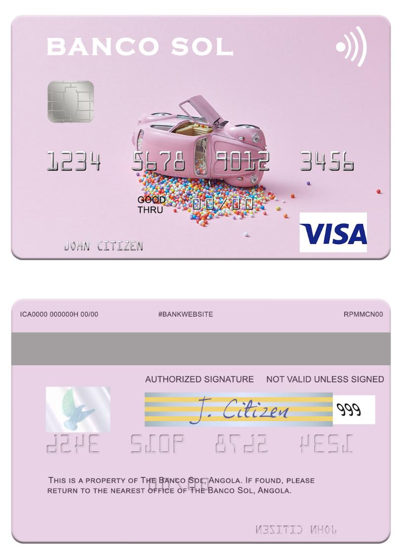 Angola Banco Sol visa card